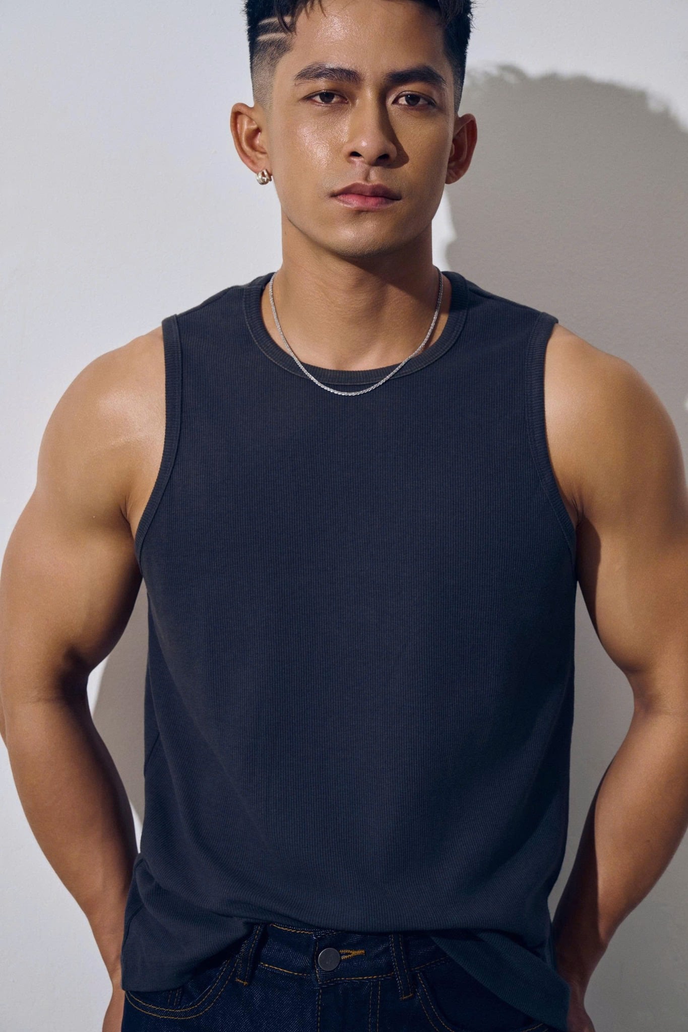 TA36 FACTORY REGULAR FIT BASIC TANKTOP - GREY