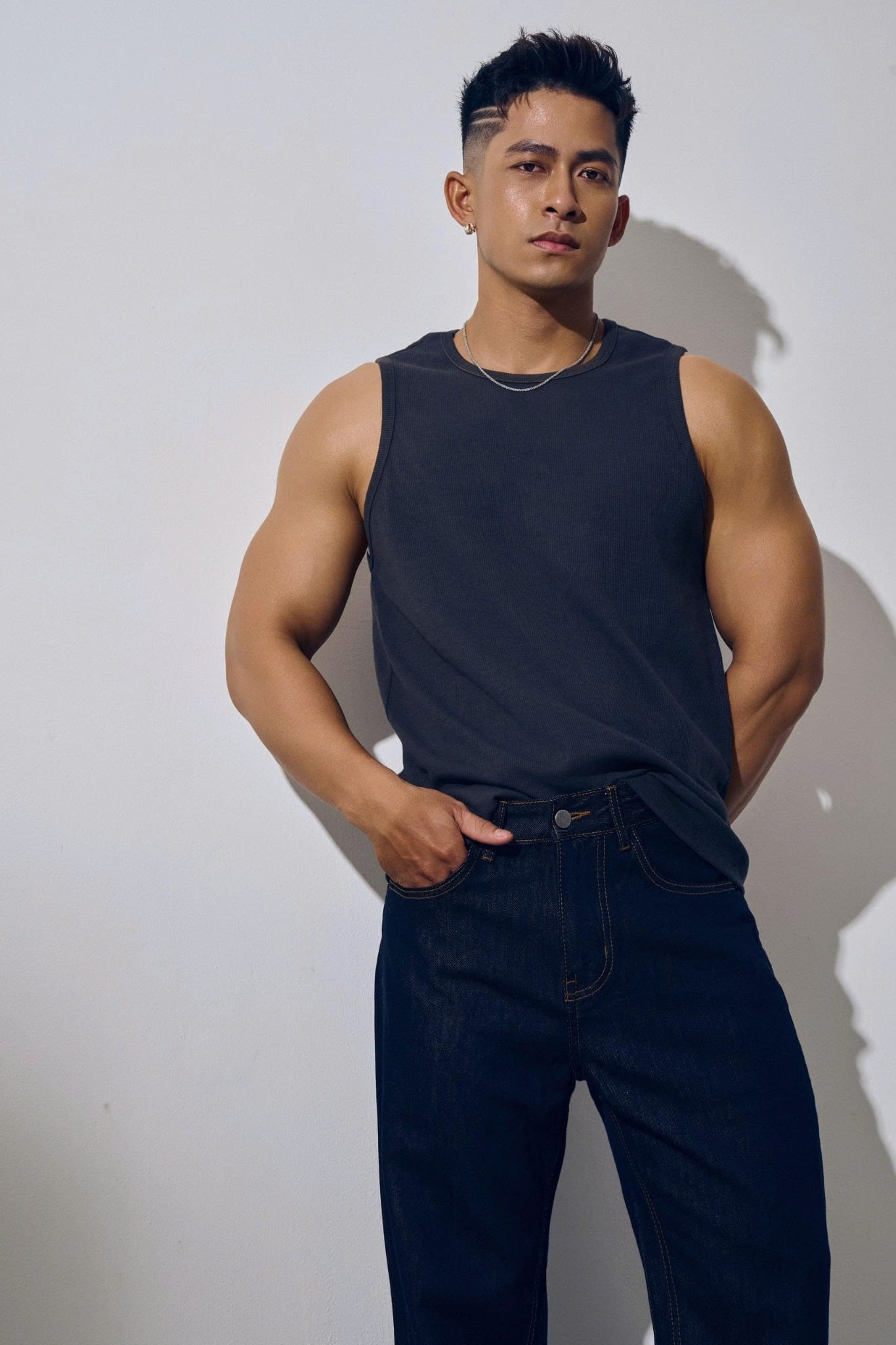 TA36 FACTORY REGULAR FIT BASIC TANKTOP - GREY