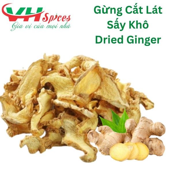  Gừng Thái Lát Sấy Khô - Dried Ginger 