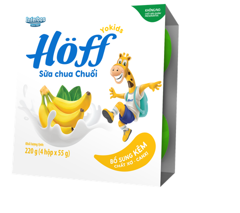 Sữa chua trẻ em Hoff vị chuối