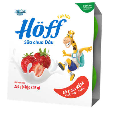 Sữa chua ăn trẻ em Hoff vị dâu