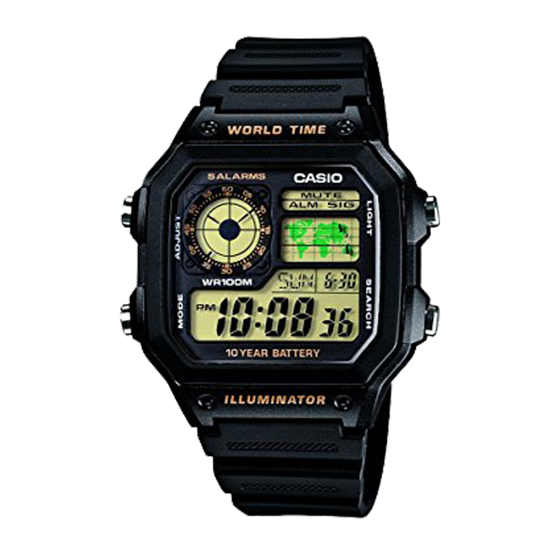 Đồng hồ Casio Nam AE-1200WH-1BVDF Chính Hãng