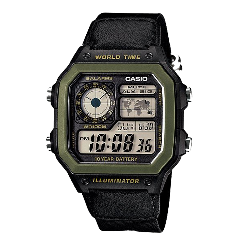 Đồng hồ Casio Nam AE-1200WHB-1BVDF Chính Hãng