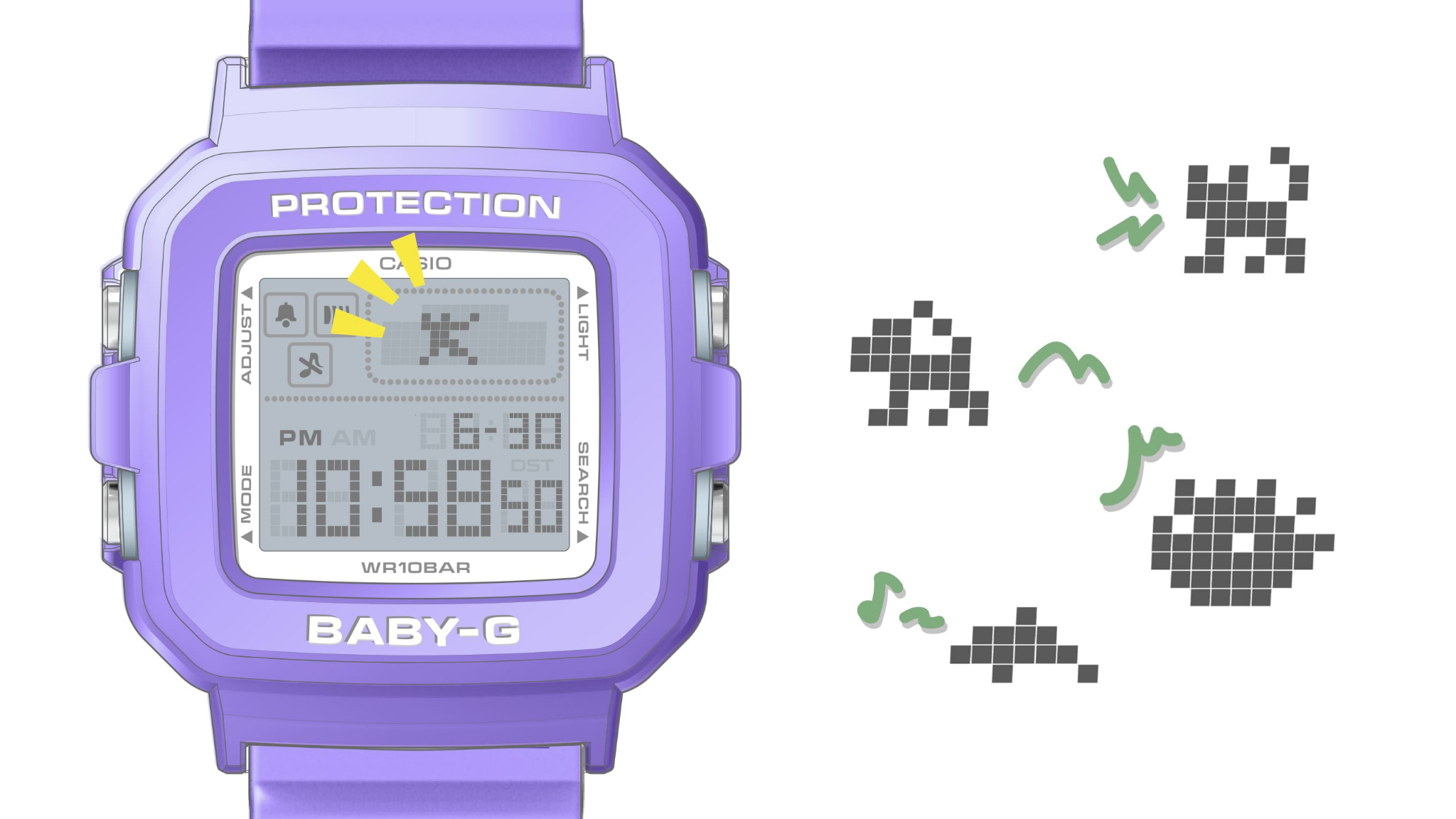 Đồng Hồ CASIO BABY-G BGD-10K-6DR Chính Hãng