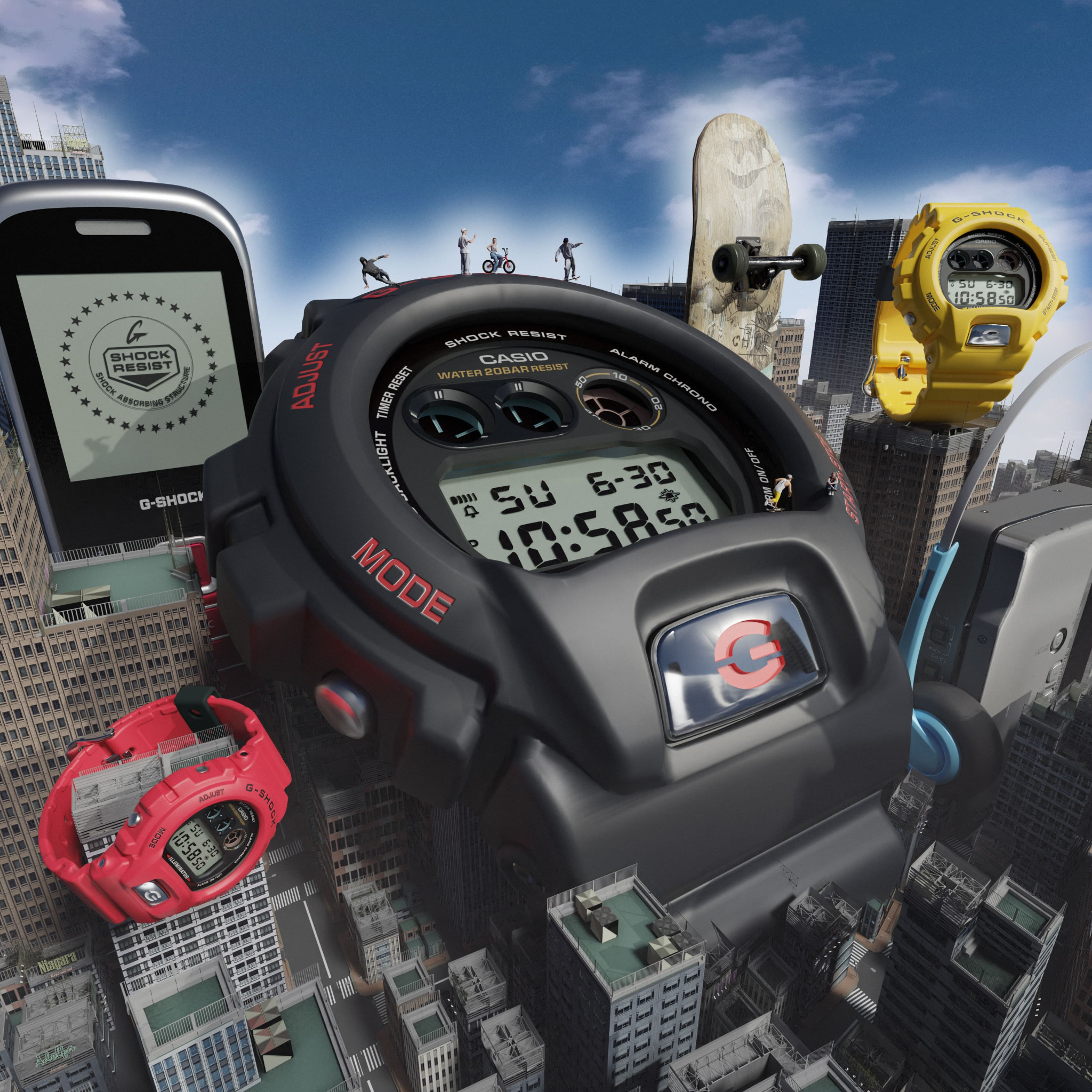 Đồng hồ Casio G-Shock DW-6900TR-9DR Chính Hãng