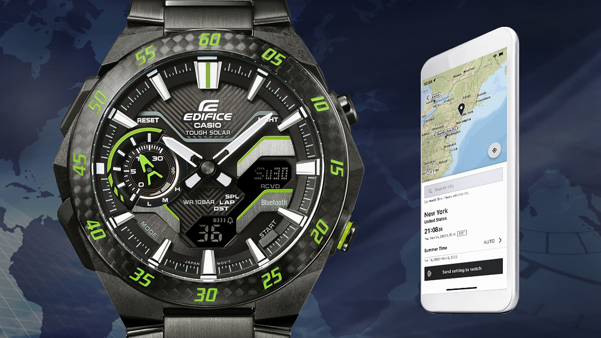 Đồng hồ Casio Edifice ECB-2200RC-1A9DF Chính Hãng