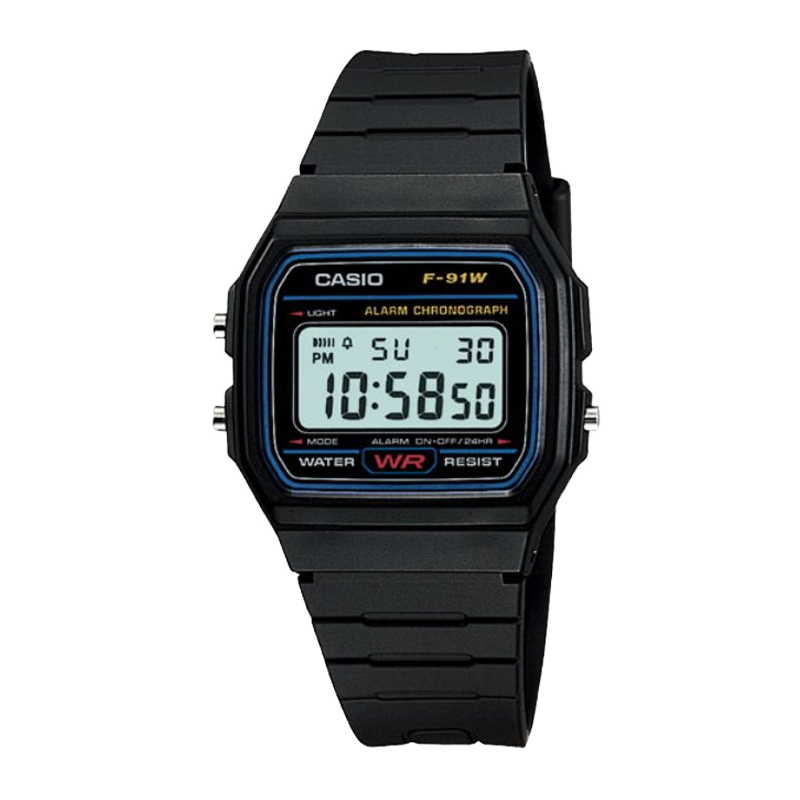 Đồng hồ Casio Nam F-91W-1DG Chính Hãng