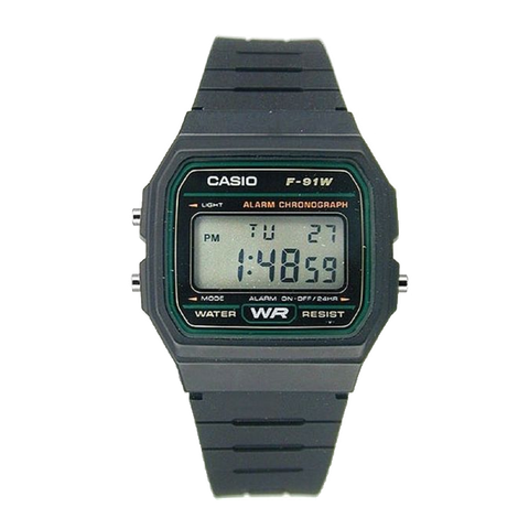 Đồng hồ Casio Nam F-91W-3SDG Chính Hãng