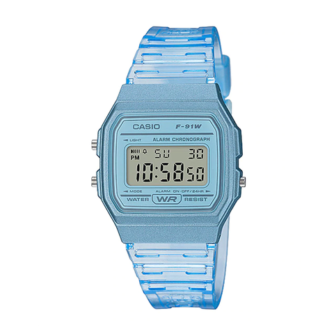 Đồng hồ trẻ em Casio F-91WS-2DF Chính Hãng