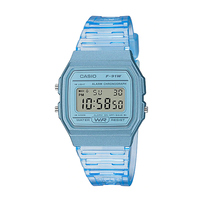 Đồng hồ trẻ em Casio F-91WS-2DF Chính Hãng