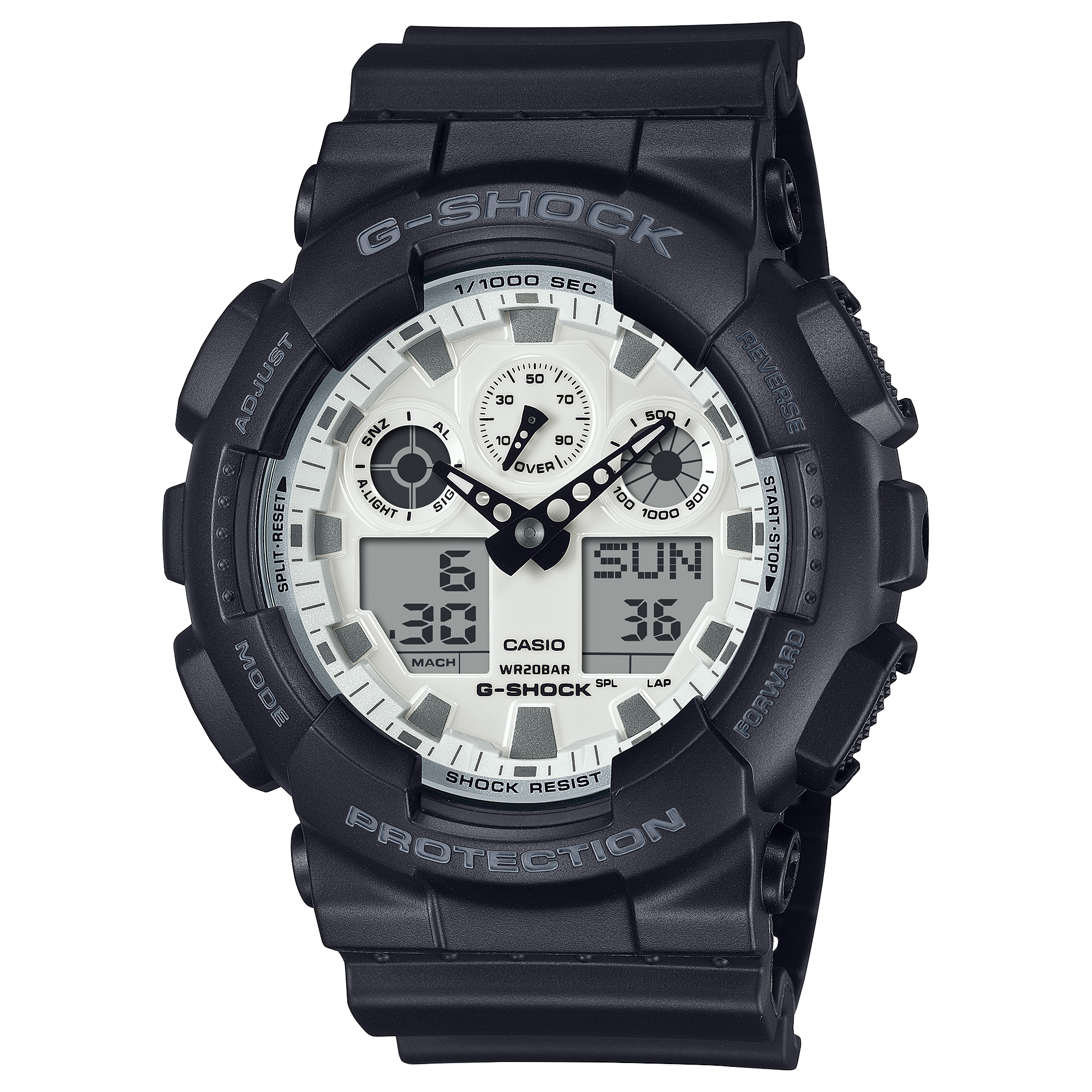 G-Shock đen trắng: Phong cách đơn sắc mạnh mẽ
