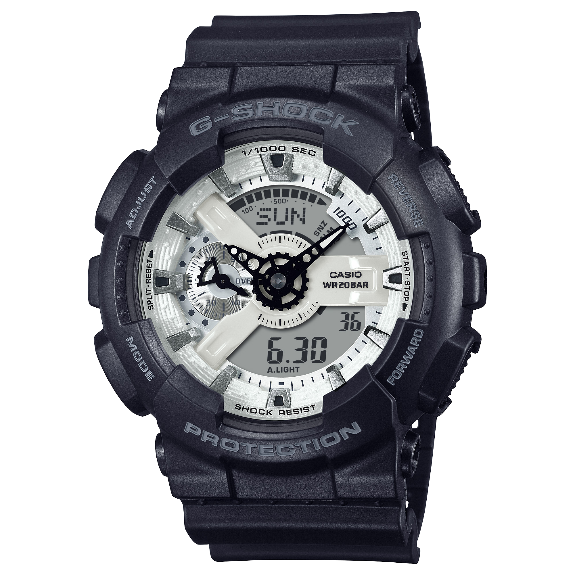 G-Shock đen trắng: Phong cách đơn sắc mạnh mẽ