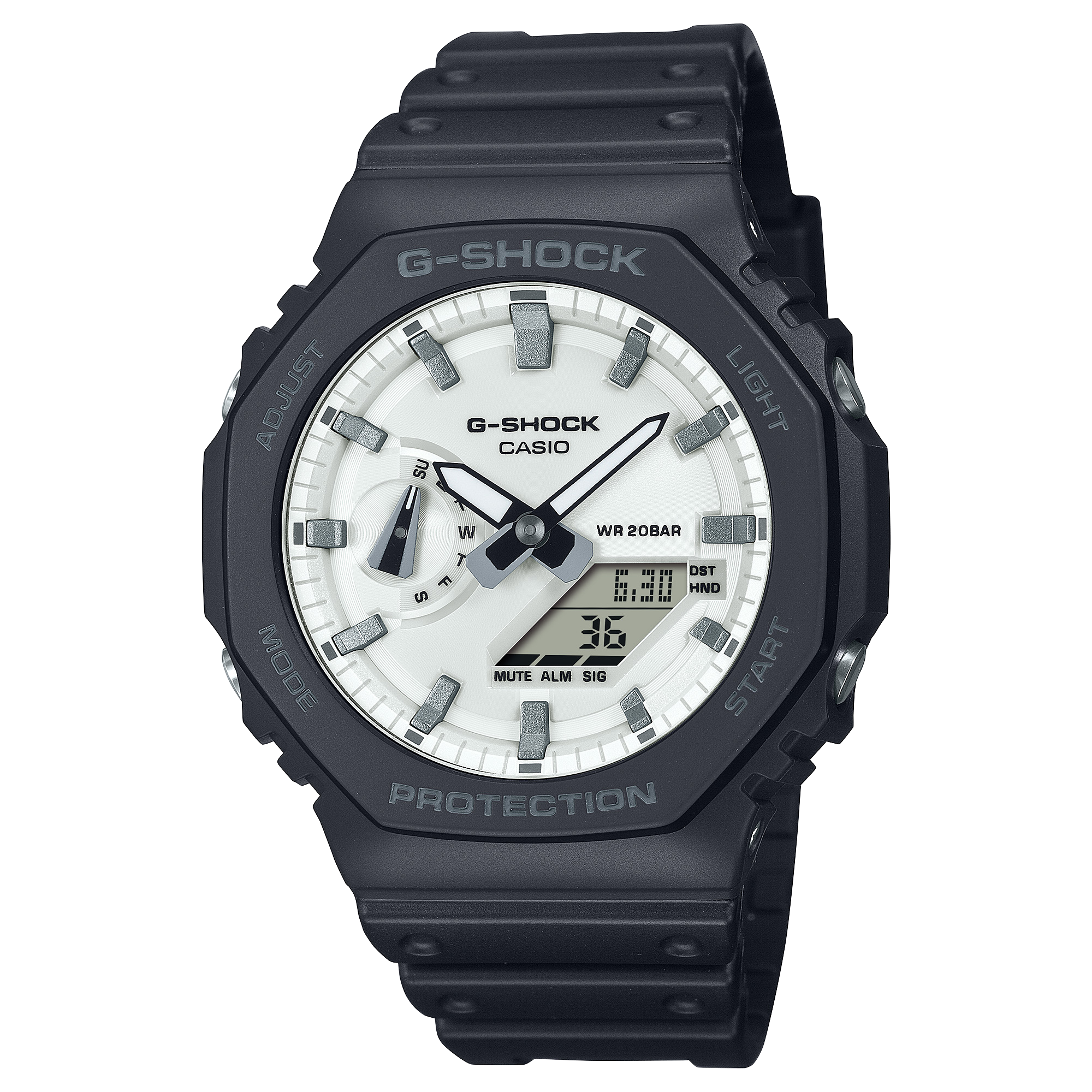 G-Shock đen trắng: Phong cách đơn sắc mạnh mẽ