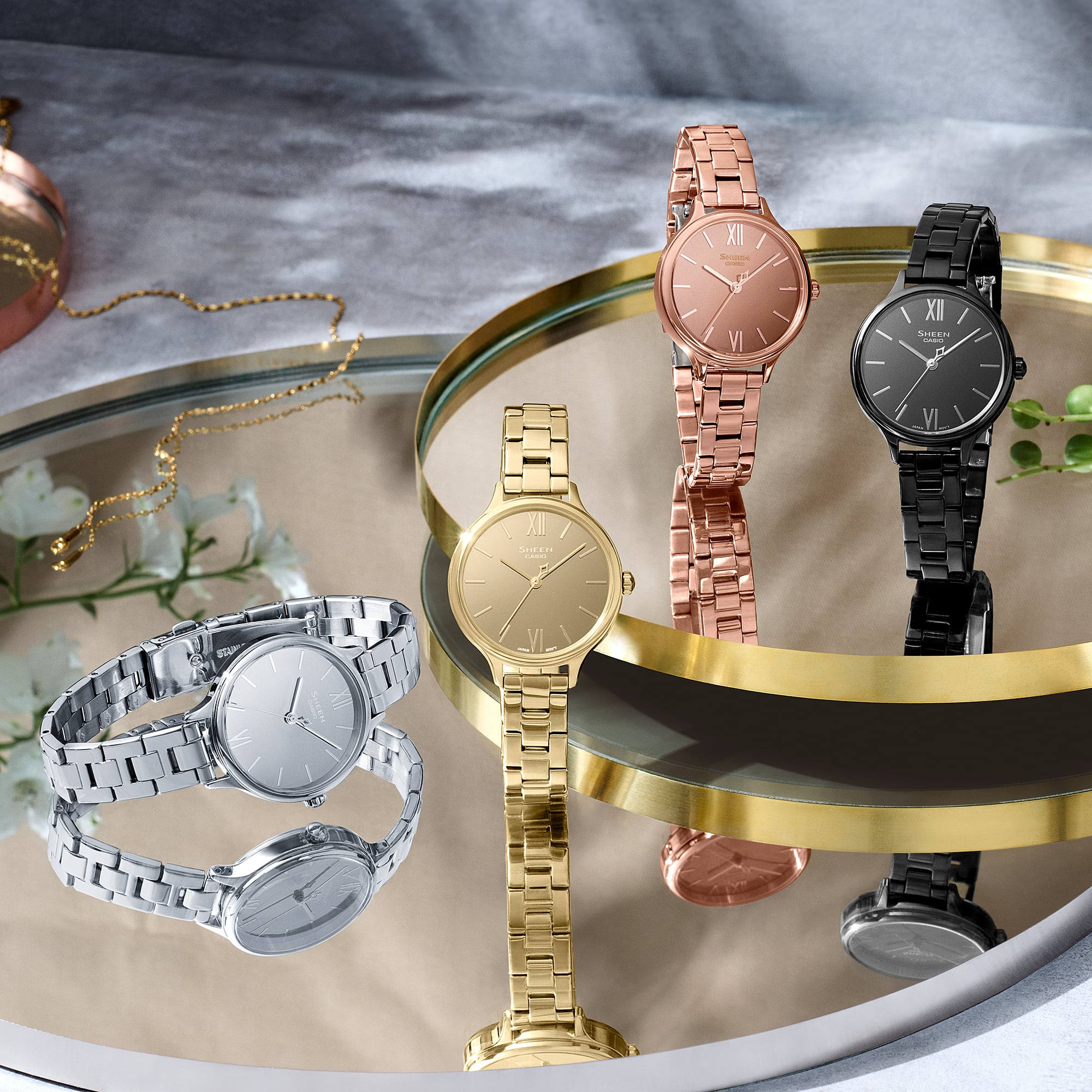 Đồng Hồ Casio Sheen SHE-4560PG-4AUDF Chính Hãng
