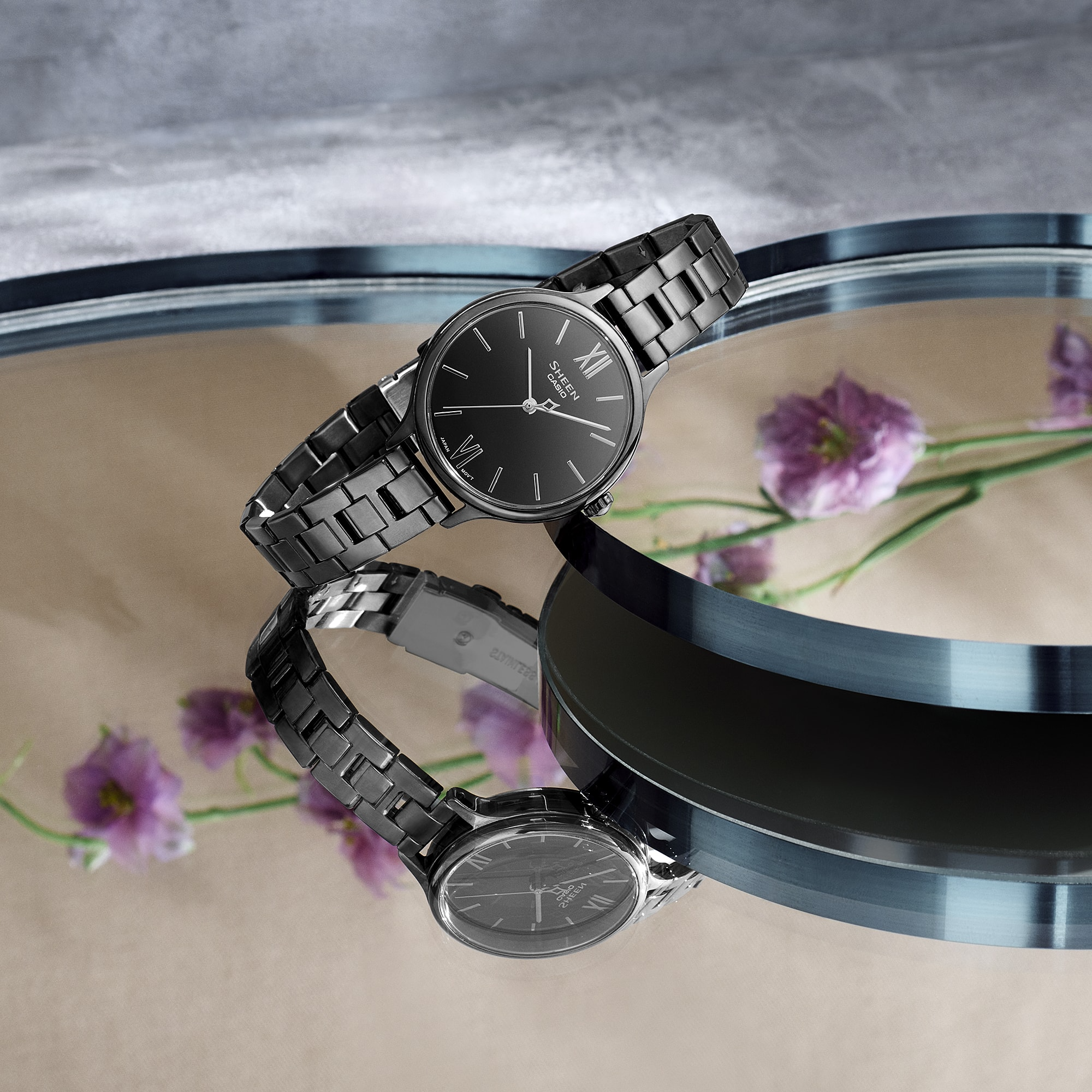 Đồng Hồ Casio Sheen SHE-4560BD-1AUDF Chính Hãng