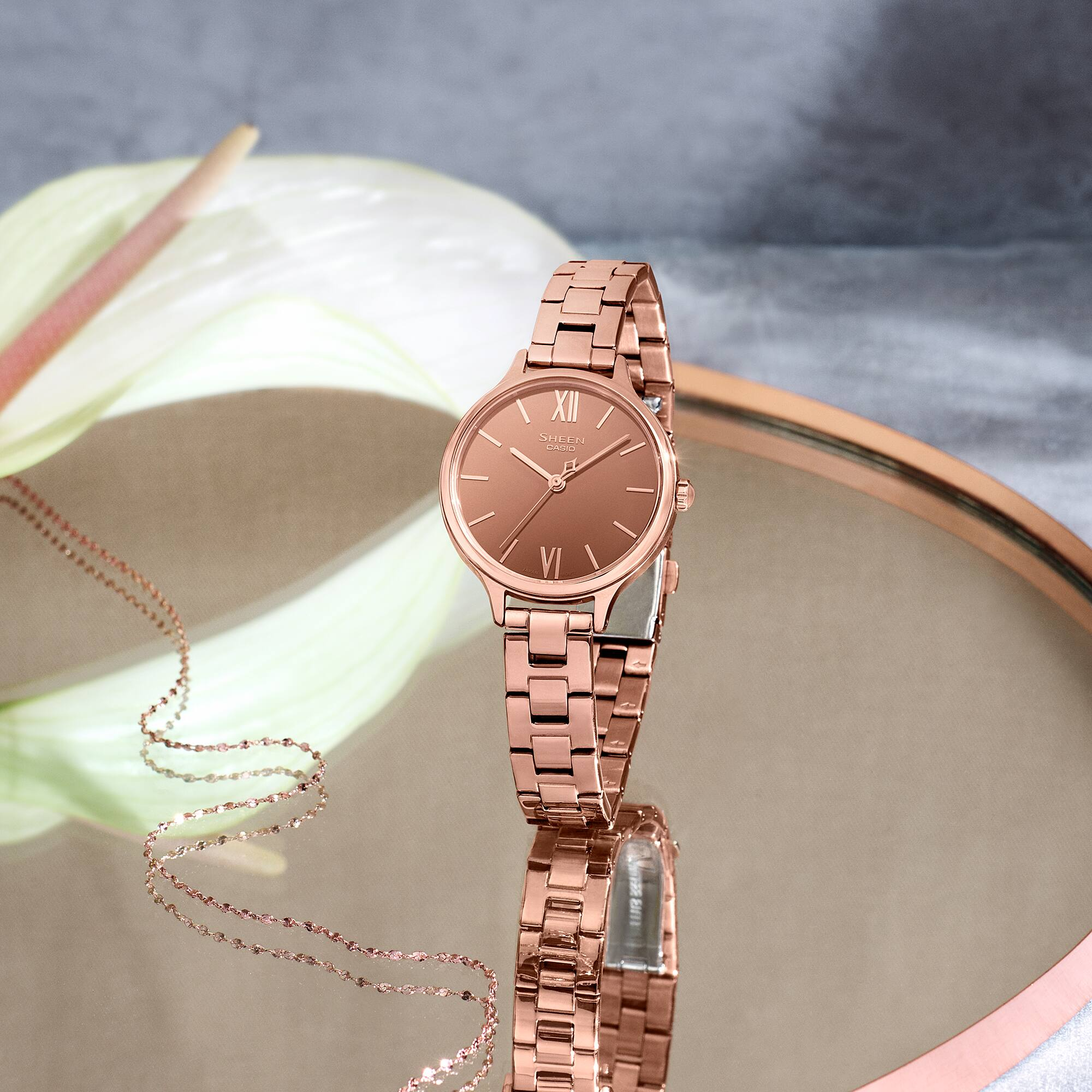 Đồng Hồ Casio Sheen SHE-4560PG-4AUDF Chính Hãng