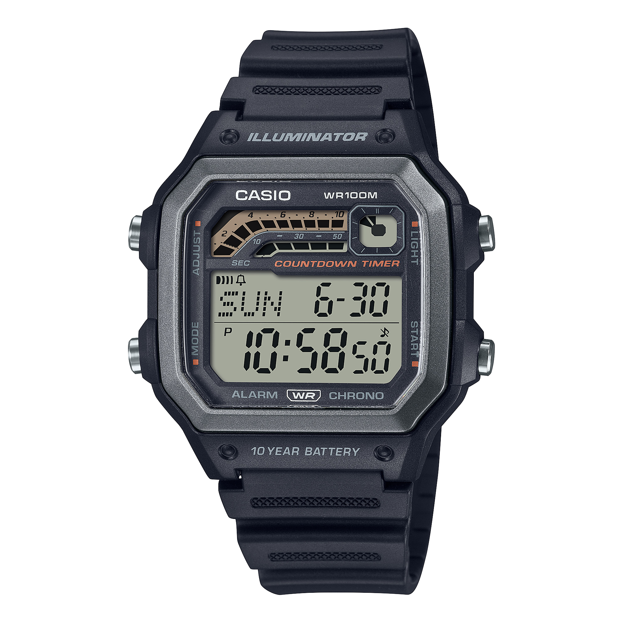 Đồng Hồ Casio WS-1600H-1AVDF Chính Hãng