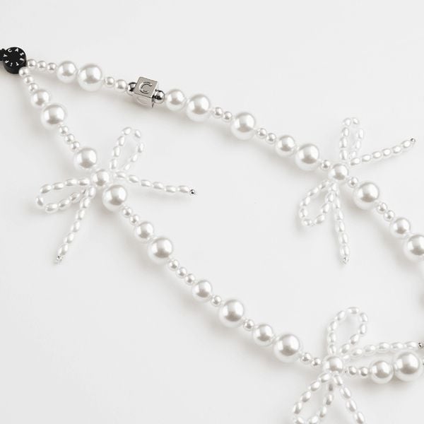  Bow Phone Charm - Frosted Bows 