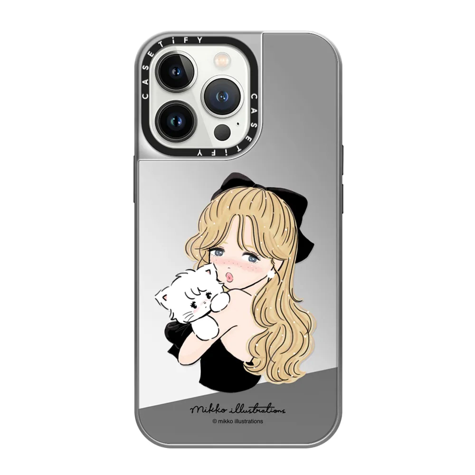  Girl & mousse (black) | Mirror 
