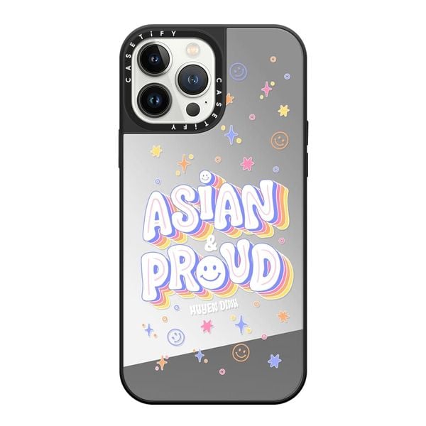  (CASETiFY Chính Hãng) Asian & Proud by Huyen Dinh | Mirror Case Silver | CASETiFY Auth | No Box. 