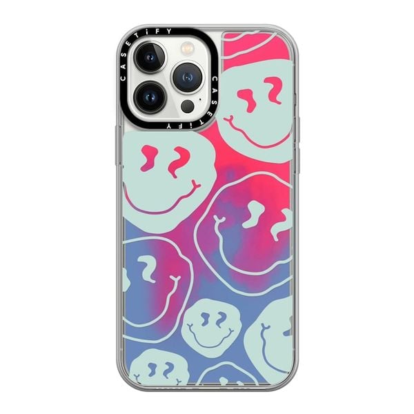  (CASETiFY Chính Hãng ) Aqua Smiley Transparent | CASETiFY Auth | No Box. 