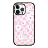  Pink Checkered Flowers Case | Impact 