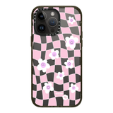  Pink Checkered Flowers Case | Impact 