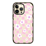  Pink Checkered Flowers Case | Impact 