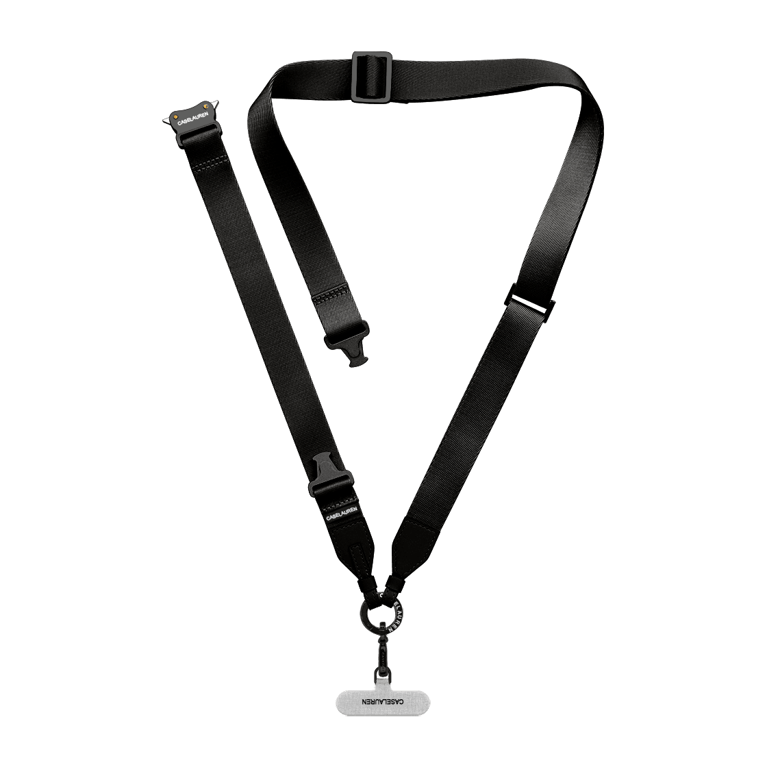  Phone Strap 2-in-1 Utility Lanyard - Black 
