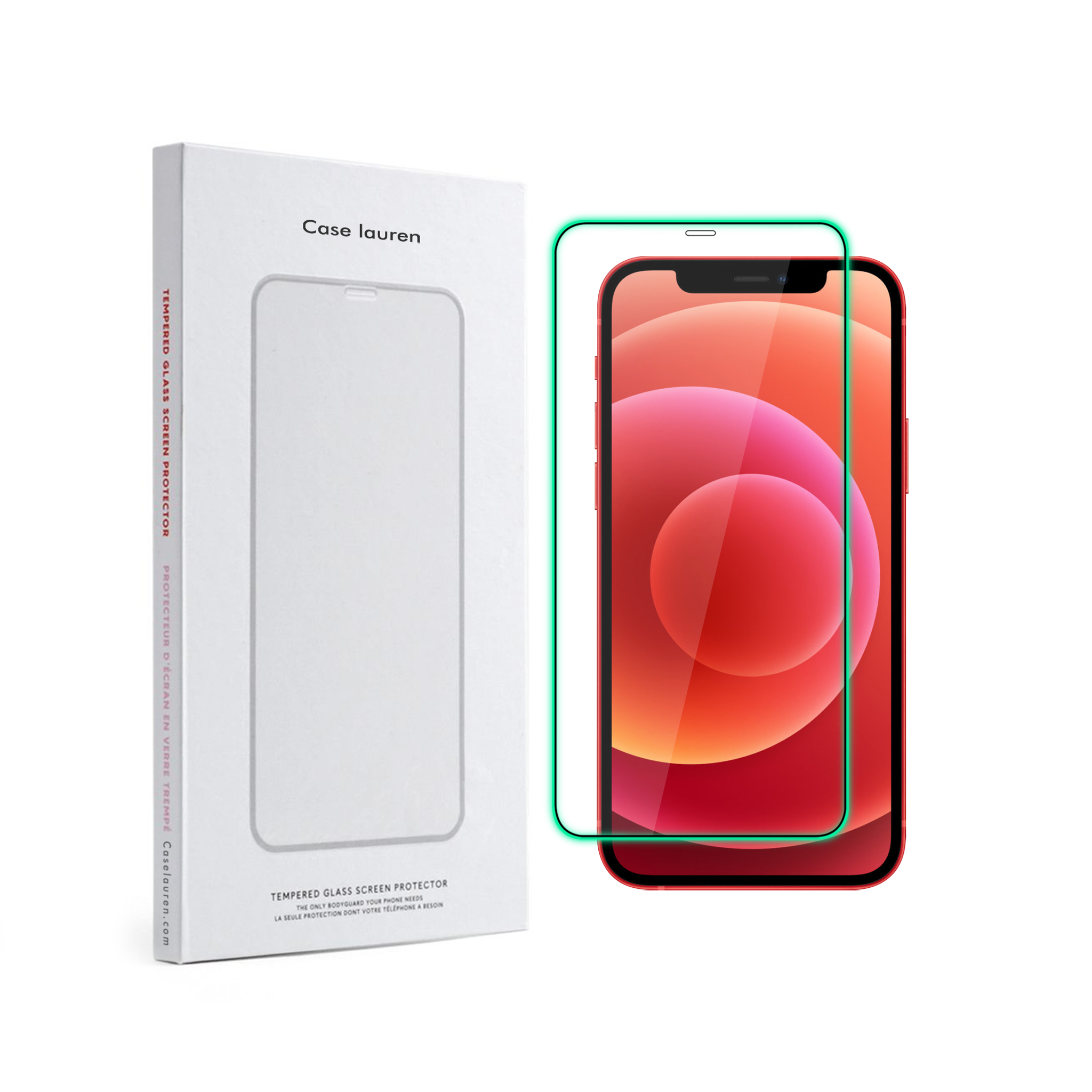 [COMBO] Impact Case White + Cường Lực Neon 
