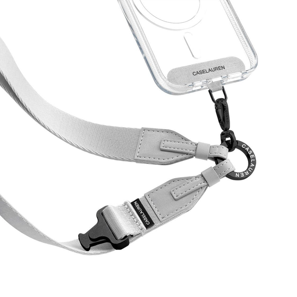  Phone Strap 2-in-1 Utility Lanyard - Silver 