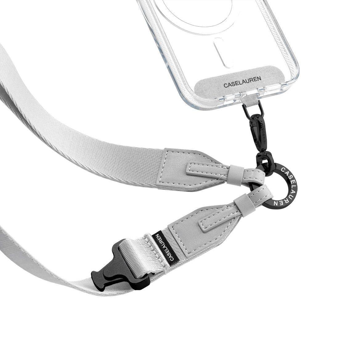  Phone Strap 2-in-1 Utility Lanyard - Silver 