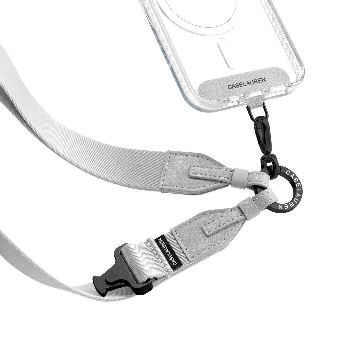  2-in-1 Utility Lanyard - Silver 