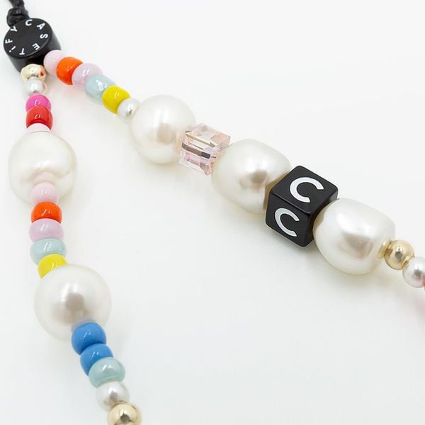  Pearl Phone Charm - Rainbow Pearl 