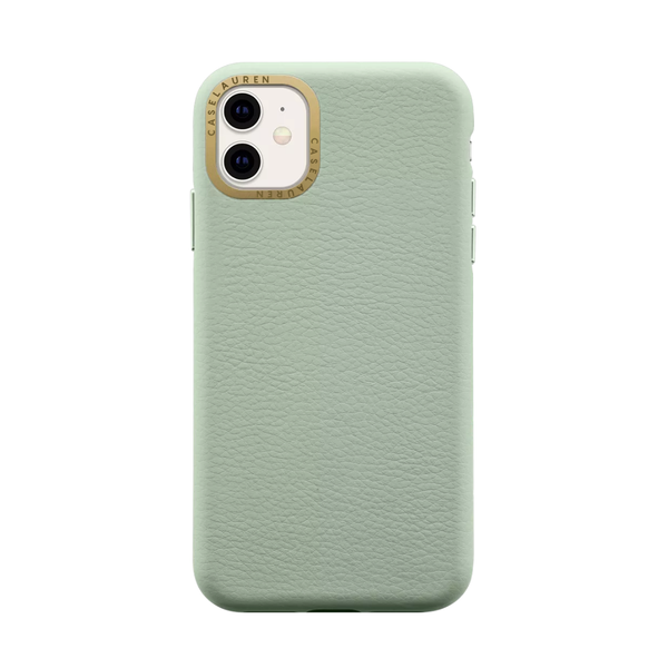  Leather Case Sage Green | Ốp Lưng Da PU Cao Cấp Màu Xanh Mint 