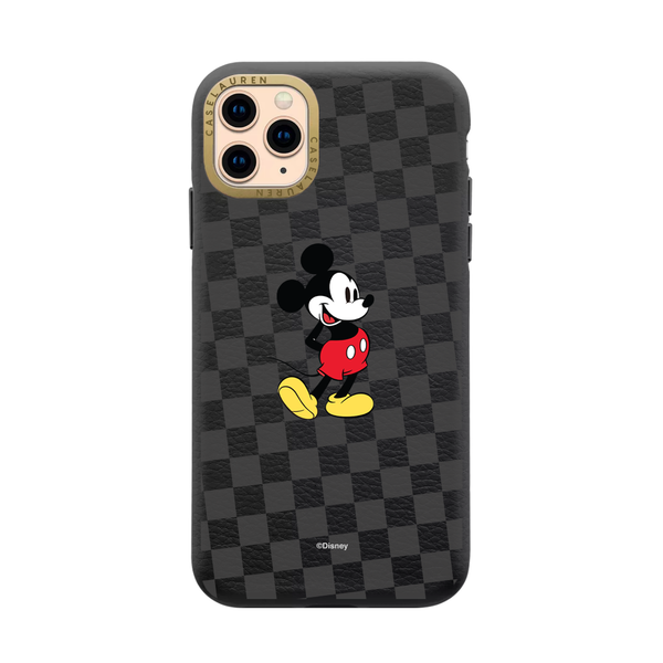  Leather Case Jet Black x Mickey Mouse 