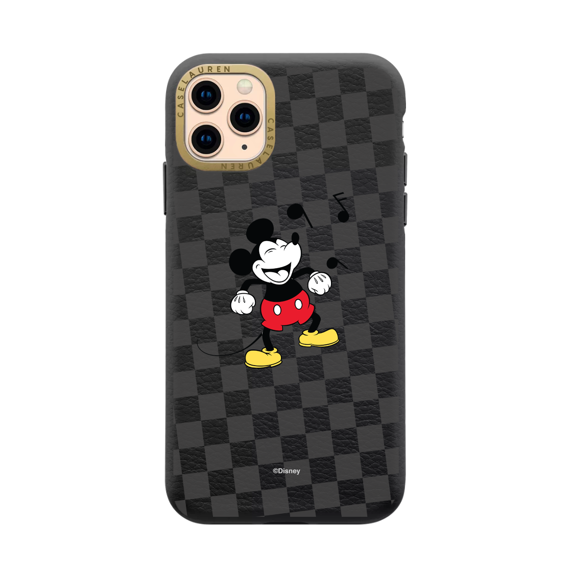  Leather Case Jet Black x Mickey Mouse 