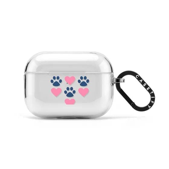 Airpods Case Paw Print Love 