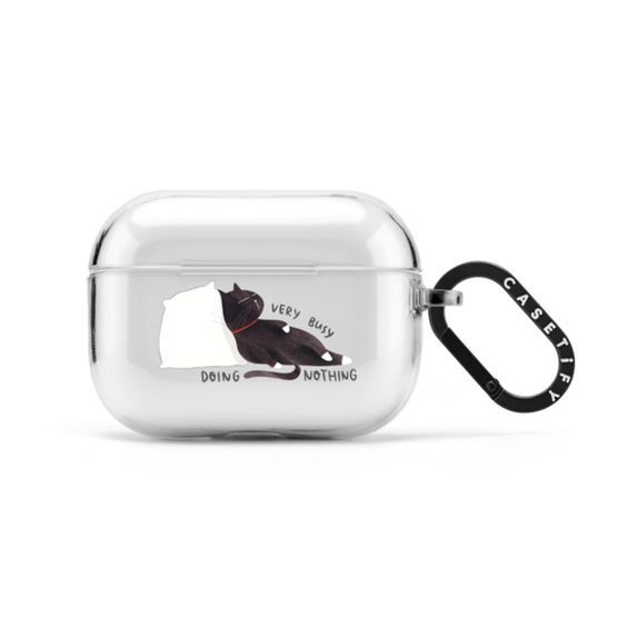  Airpods Case Very busy doing nothing by Moonaries illo 