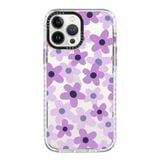  Sixties Retro Violet Floral on Clear Background | Impact | Case Lauren 