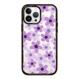 Sixties Retro Violet Floral on Clear Background | Impact | Case Lauren 