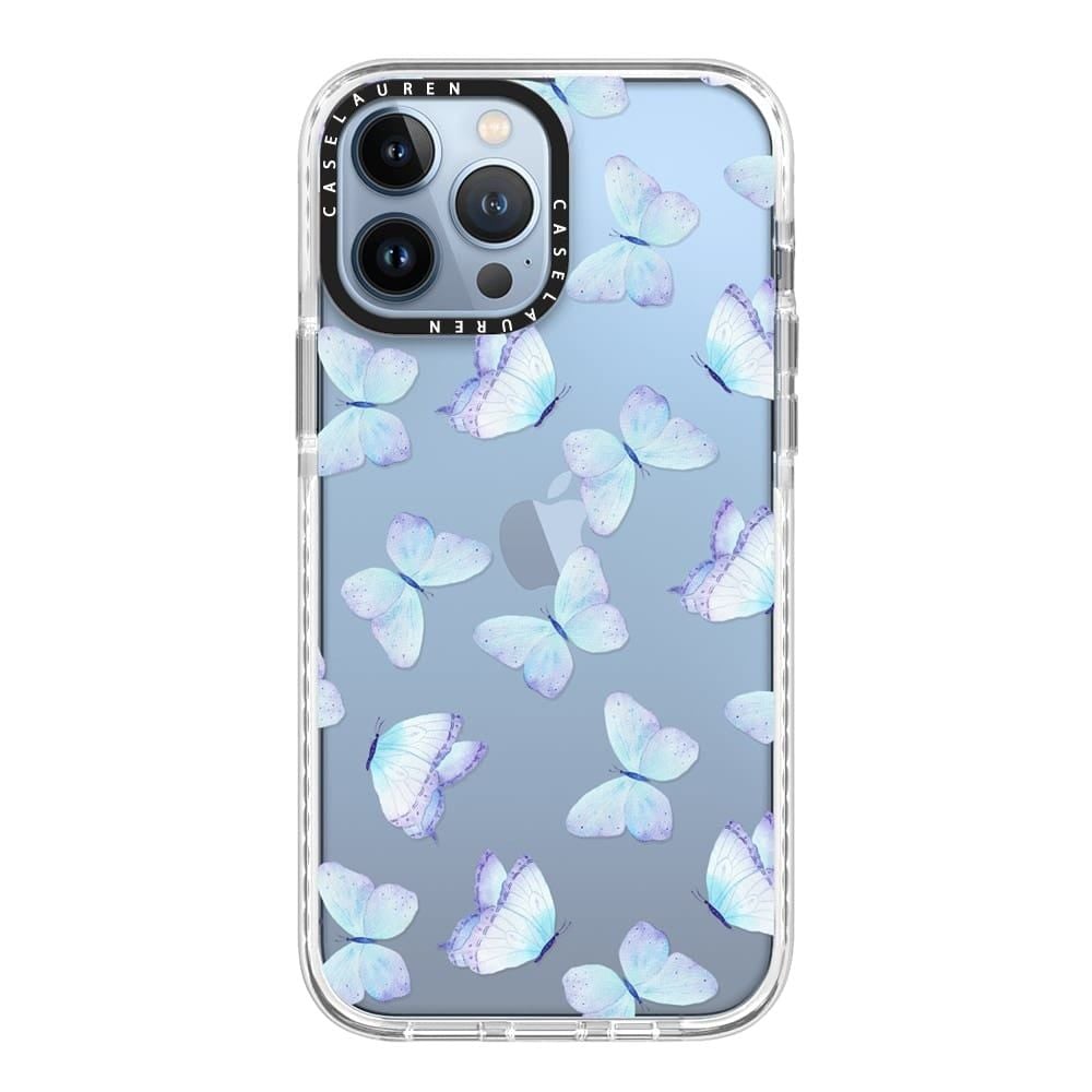  Lilac aqua blue watercolor hand painted butterfly | Impact | Case Lauren 