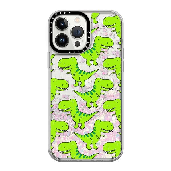  T-Rex Dinosaur Pattern Neon Green (PATTTREX1-B)  | Mirror 