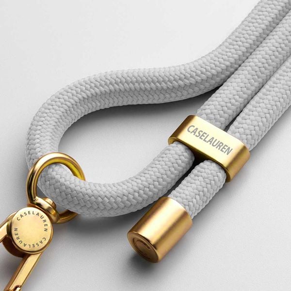  Rope Phone Strap with Card - Grey 