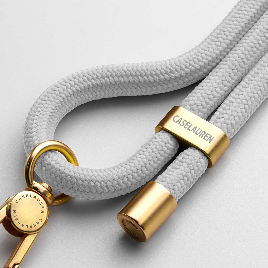  Rope Phone Strap with Card - Grey 