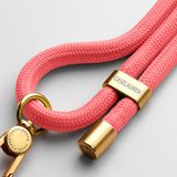  Rope Phone Strap with Card - Red Peach 