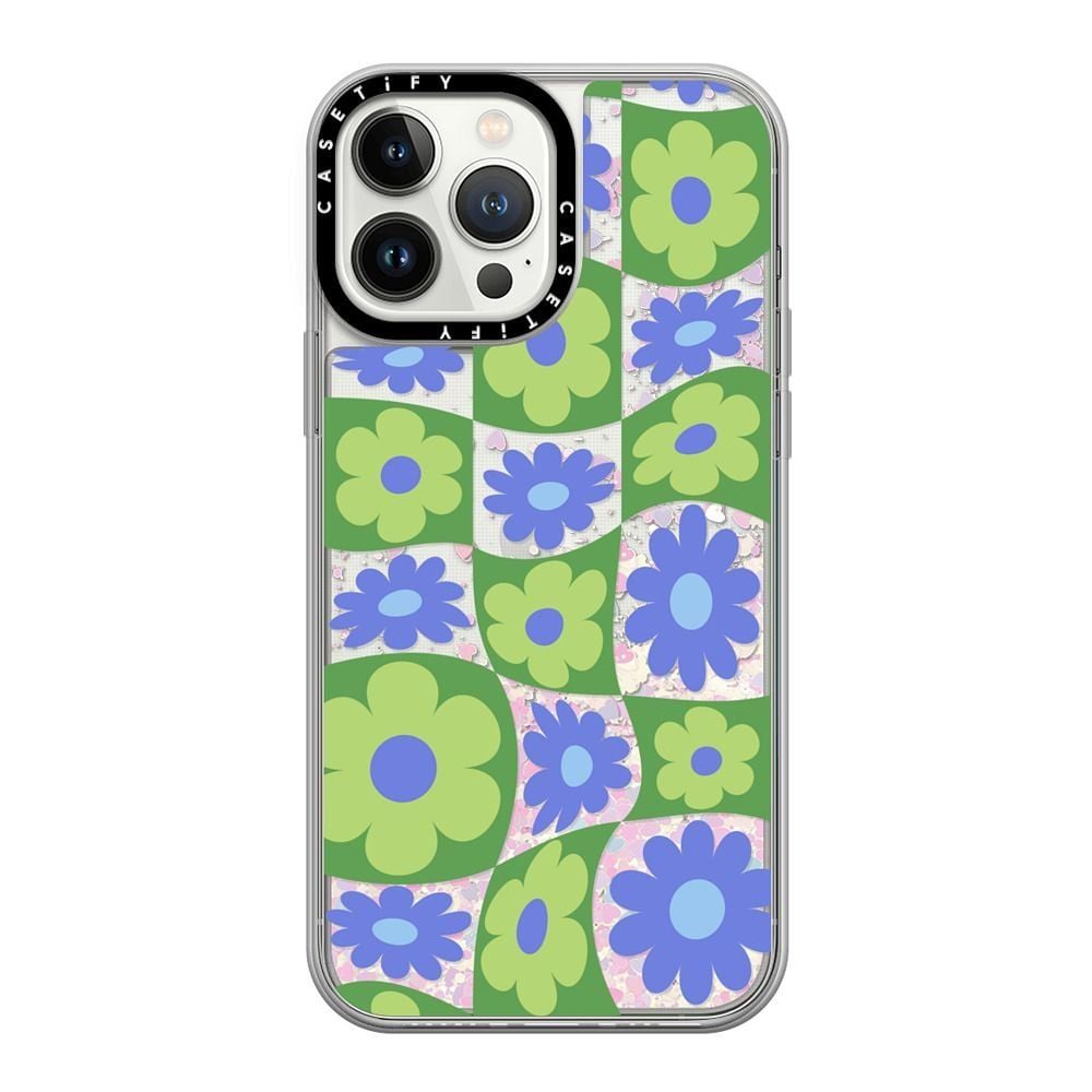  Warped Floral Checker | Mirror 
