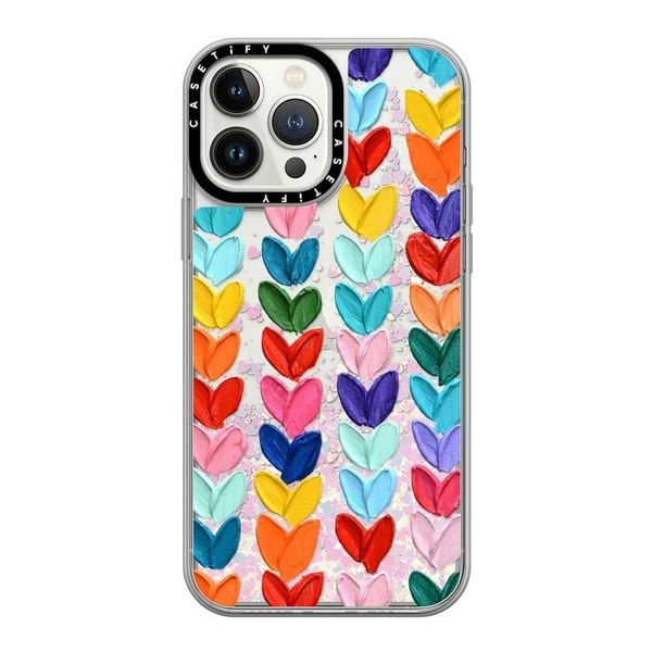  Clear Polka Daub Hearts | Mirror 