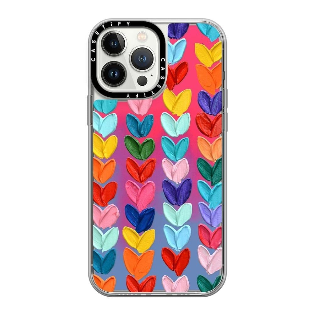  Clear Polka Daub Hearts | Mirror 