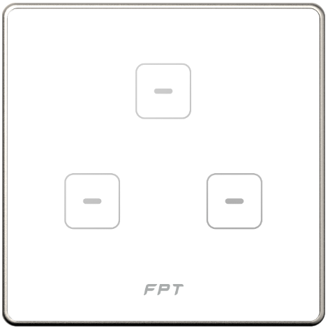 Công tắc cảm ứng 3 nút vuông trắng Zigbee - Hera SNZD0112/SNZD0130